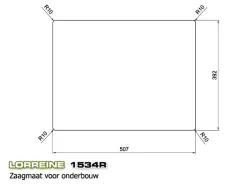 Lorreine 1534R Luxe rustfrit stål halvanden vask 1534cm planlimning, underbygning og overbygning 1150178231