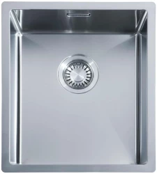 ABK Bingara rustfrit stål vask 34x40cm planlimning underlimning og overlimning 34FVI