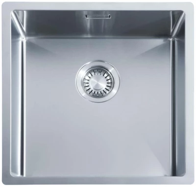ABK Bingara 40fvi rustfrit stål vask 40x40cm planlimning undermontering og overmontering BIN40FVI
