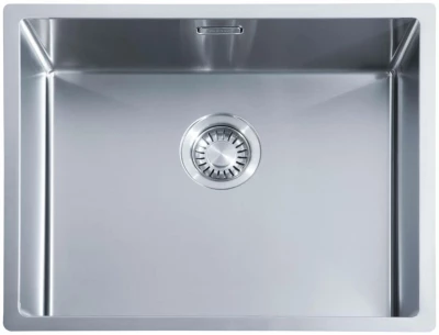 ABK Bingara rustfri stålvask 50x40 cm planlimning undermontering og overmontering BIN50FVI