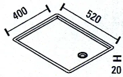 ABK Bingara rustfrit stål opvask afdrypningsflade 52x40cm planmontering BIN52FVI