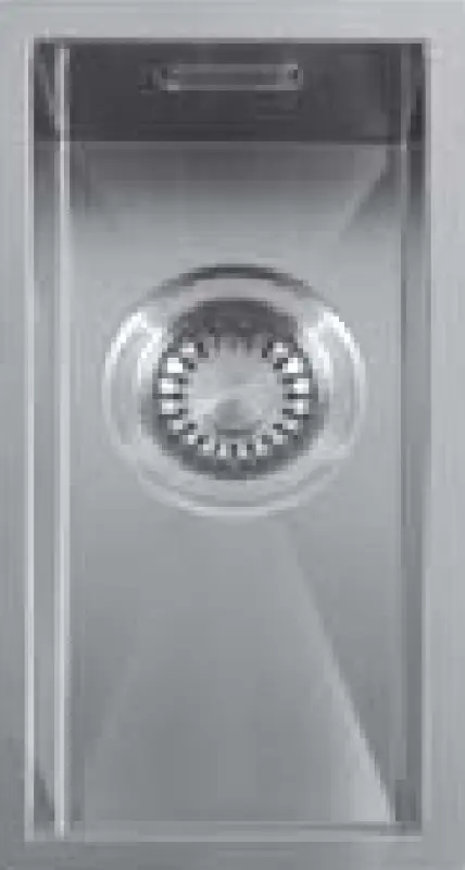 ABK Baronga lille rustfri stålvask 16x34 cm til planlimning, underlimning og nedfældning BAR16FVI