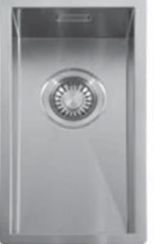 ABK Baronga lille rustfri stålvask 20x40 cm planlimning, underlimning og overlimning BAR20FVI