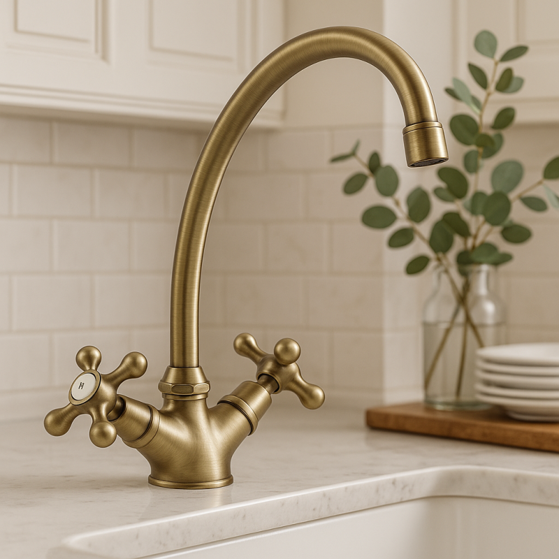 Nostalgisk køkkenarmatur V1900 Bronze