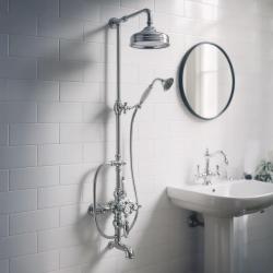 Huber Victorian Thermostatisk Bad/Brusesæt 30cm Rustfrit Stål 592.VN31H.AC