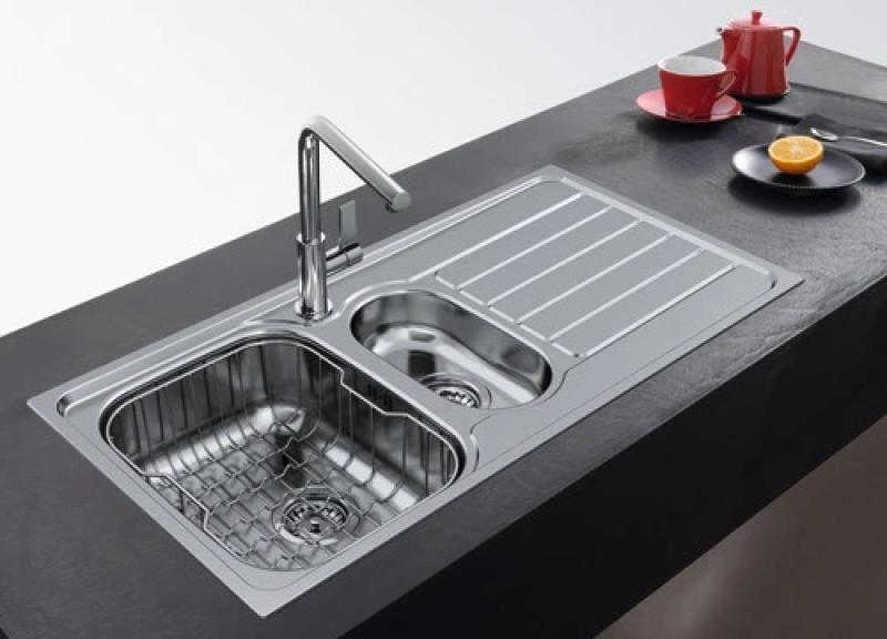 Franke Spark SKX 651 halvanden rustfrit stålvask med drypbakke vendbar 101.0315.546