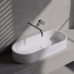 Waterevolution Flow indbygget håndvaskarmatur krom med tud 25 cm T116B01-25