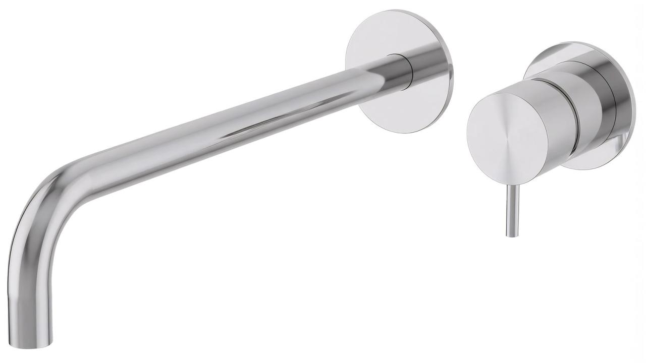 Waterevolution Flow indbygget håndvaskarmatur krom med tud 25 cm T116B01-25