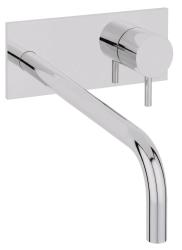 Waterevolution Flow indbygget håndvaskarmatur med dækplade krom med tud 25cm T1161B01-25