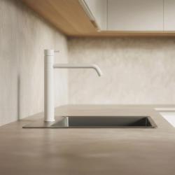 Waterevolution Flow Kitchen mixer with swivel spout White T150BR