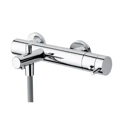 Waterevolution Flow badthermostat med håndbrusersæt mat sort T130TPR