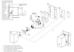 Waterevolution Flow indbygget brusetermostat med 2 udgange krom T132TB01