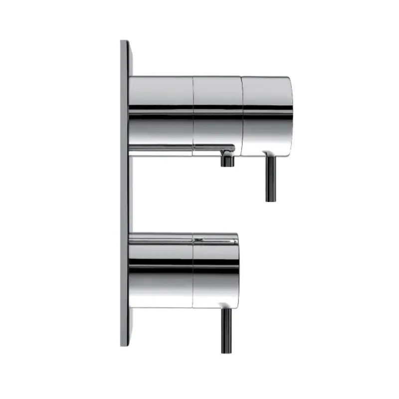 Waterevolution Flow indbygget brusetermostat med 3 udgange mat hvid T136TBBR