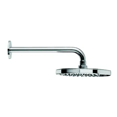 Waterevolution Flow hovedbruser 200 mm med vægmontering, krom T164101