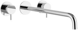Waterevolution Flow 3-huls indbygget håndvaskarmatur krom med udløb 25cm 1208511212