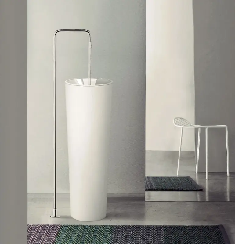 Waterevolution Flow Fritstående håndvaskarmatur Udløb Krom T1.676.01