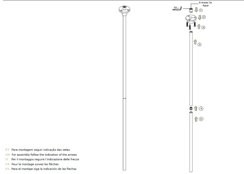 Waterevolution Flow loftvaskarmatur med tud mat sort T1678PR