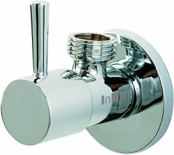 Clou InBe design hjørneventil type 1 rund krom