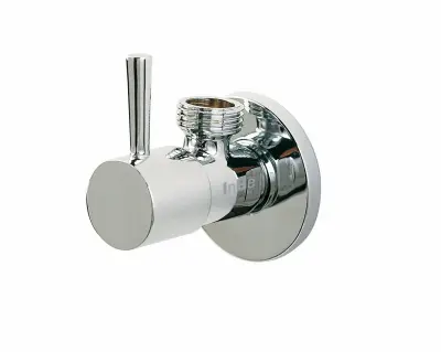 Clou InBe design hjørneventil type 1 rund krom