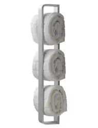 Waterevolution Deep vertikale håndklædeholder 40cm mat sort A216PR