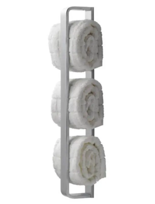 Waterevolution Deep lodret håndklædeholder 40 cm mat hvid A216BR