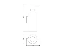 Waterevolution Deep sæbedispenser mat hvid A226BR