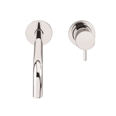 Waterevolution Flow indbygget håndvaskarmatur krom udløb 21 cm T116B01-21