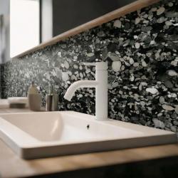 Waterevolution Flow håndvaskarmatur mat hvid T1101ABR