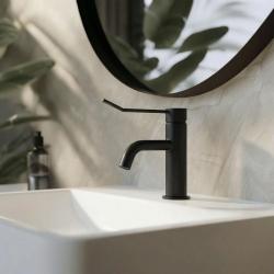 Waterevolution Flow håndvaskarmatur inkl. klikprop mat sort T111PR