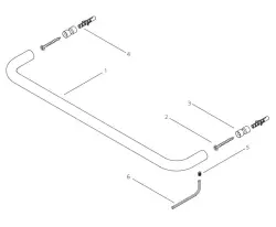 Waterevolution flow håndklædeholder 60cm mat hvid A112BR