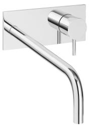 Waterevolution Flow indbygget håndvaskarmatur med dækplade krom med tud 21cm T1161B01-21