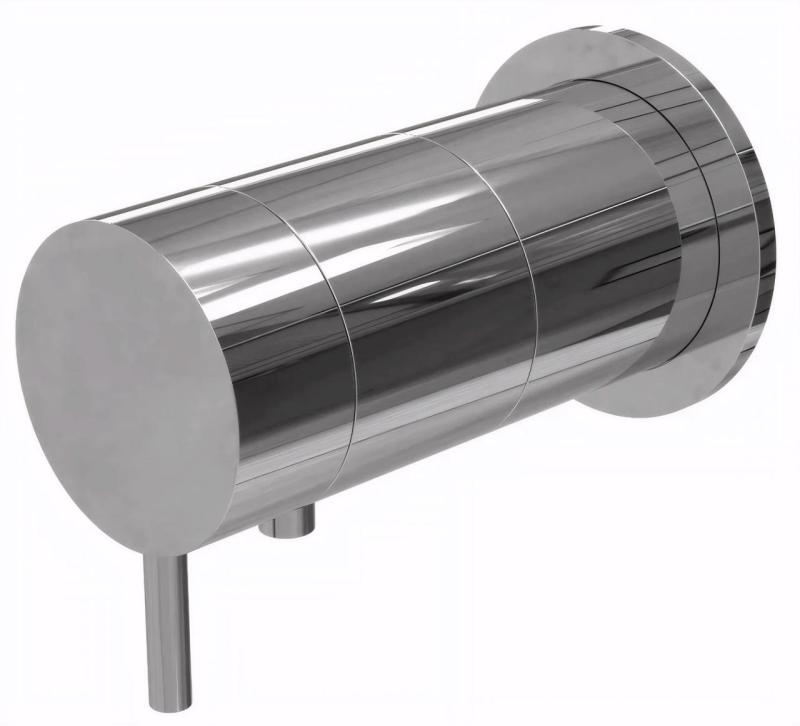 Waterevolution Flow indbygget brusetermostat rund rozet krom T142TB01