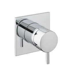 Waterrevolution Flow indbygget 3-vejs omskifter rund roset mat sort T1483SPR