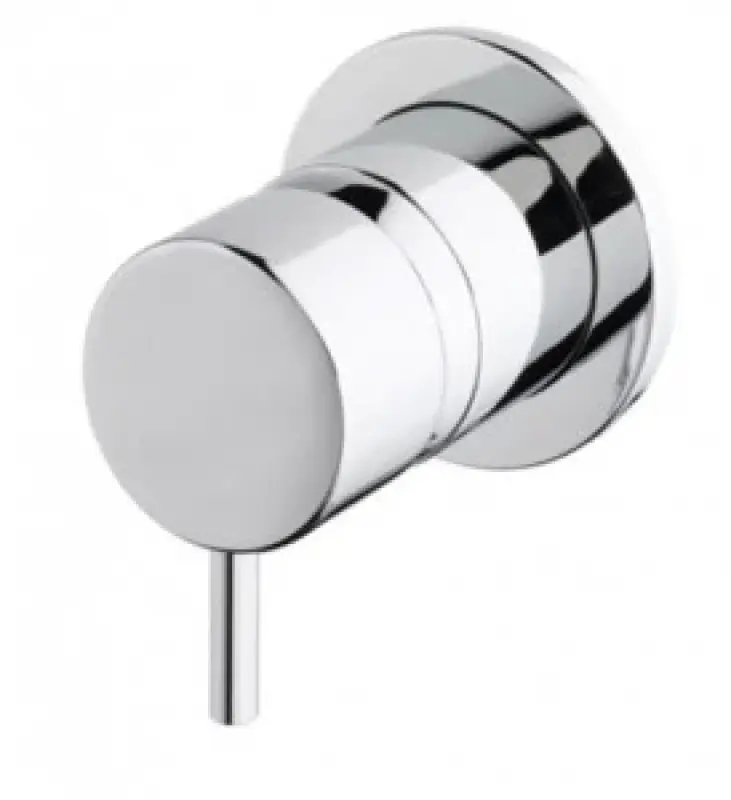 Waterevolution Flow indbygning 3-vejs omskifter rund roset krom T1483S01