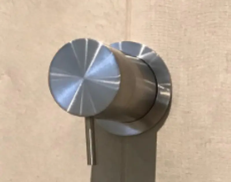 Waterevolution Flow indbygning 2-vejs omskifter rustfrit stål med rund roset T1482SIE