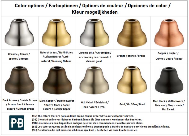 PB klassiek vægmonteret fontænekran med hvidt håndtag til koldt vand og lang tud i bronze 1208853602