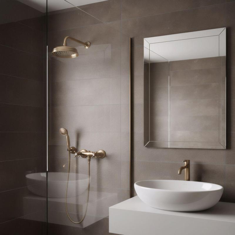 PB klassisk armatur brusesæt med stjernehåndtag inklusiv håndbruser Bronz 1208855282