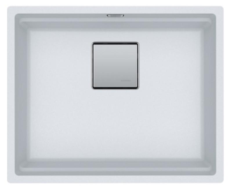 Franke Kubus KNG 110.52 vask 52x42 hvid granit undermontering 125.0512.506