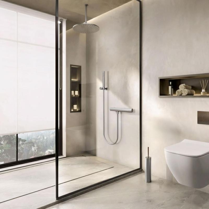 Waterevolution Flow brusertermostat med brusesæt i rustfrit stål T140TIE