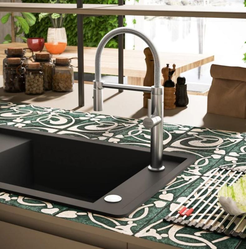 Franke Pescara Semi Pro L Køkkenarmatur med fleksibel tud i rustfrit stål 115.0472.960