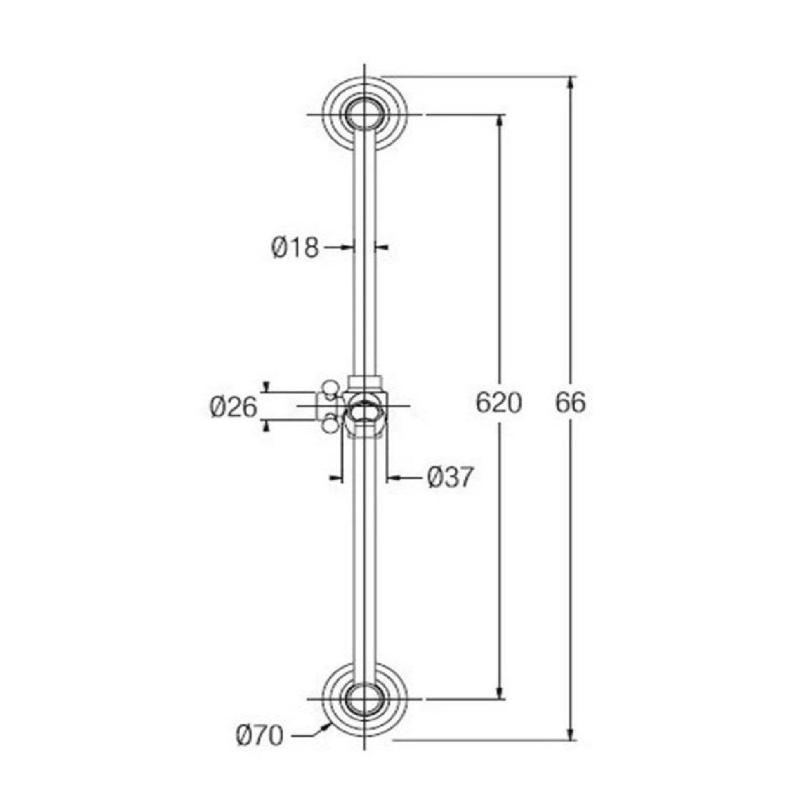 PB klassisk glidestangssæt med håndbruser og bruseslange bronze 1208899072