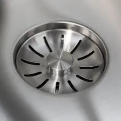 Lorreine 3434SP Superplug rvs dobbelt vask 3434 cm flad montering undermontering og overmontering 1208920512