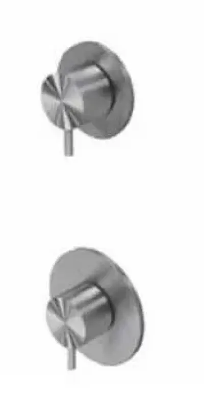 Waterevolution Flow indbygget brusetermostat med 1 stophanen, helt i rustfrit stål 1208920974