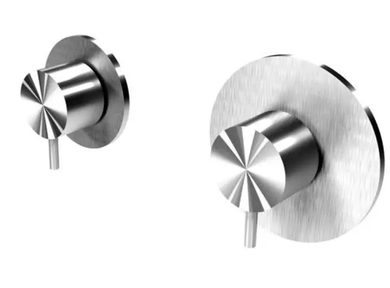 Waterevolution Flow indbygget brusetermostat med 1 stophanen, helt i rustfrit stål 1208920974