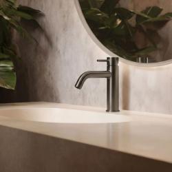 Waterevolution Flow håndvaskarmatur PVD gun metal T1101AGME