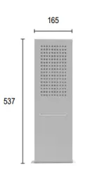 SB Square 316 Regnbruser med vægtilslutning og vandfaldsbruser fuldstændig rustfrit stål 1208946755