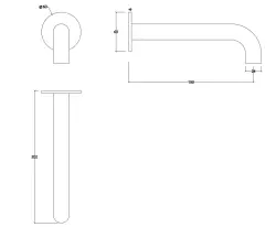 Waterevolution Flow badetud mat hvid T167119BR længde tud 19 cm