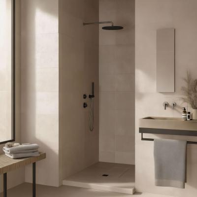 Waterevolution Flow indbygget brusetermostat med 1 omskifterhane, gun metal 1208948849