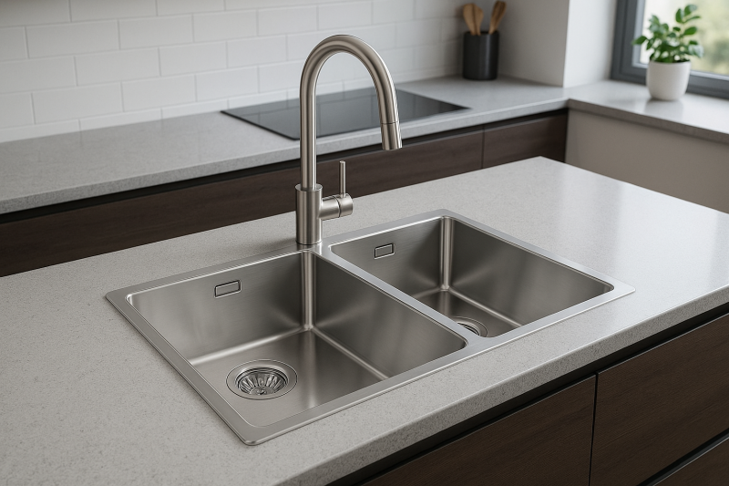 Franke Maris Dobbel rustfri stålvask MRX 220 planmontering 1270568051