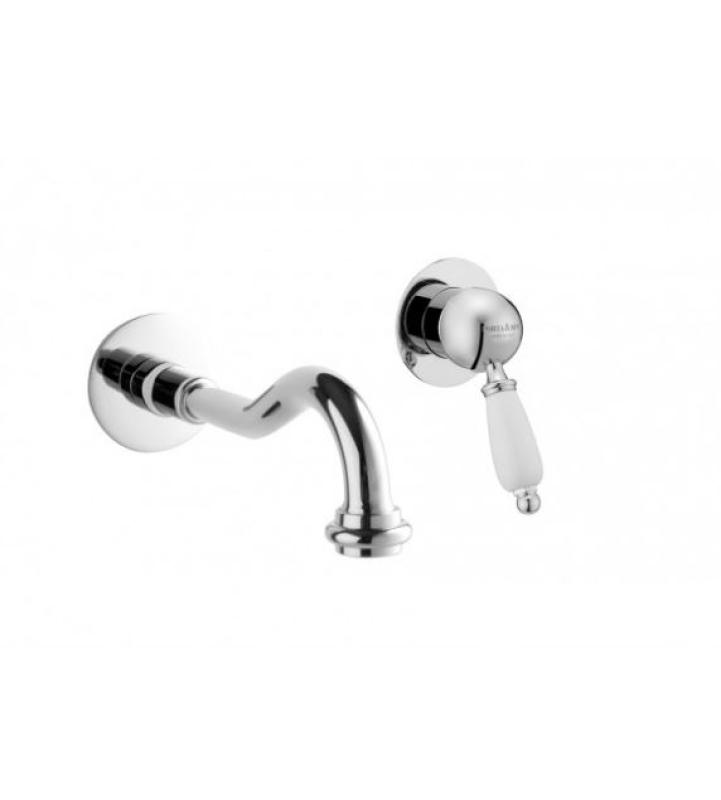 PB nostalgisk indbygningsvaskeblandingsbatteri Vintage tud 21 cm krom